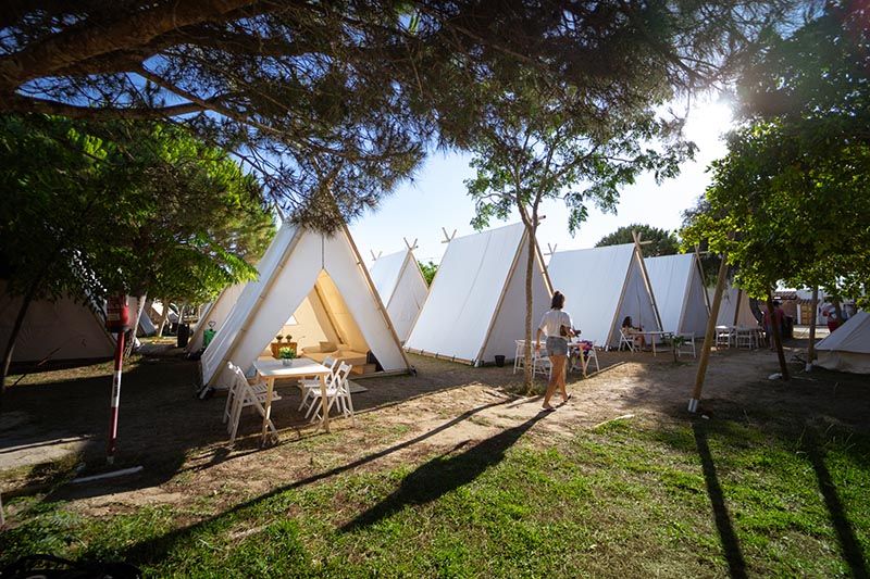 Instalaciones y espacio en Camping Faro de Trafalgar, Cadiz
